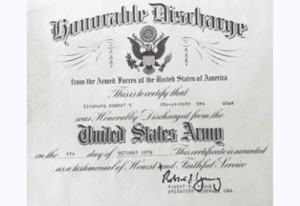 United States Army discharge certificate