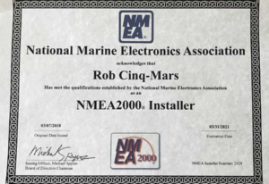NMEA2000 Installer Certificate